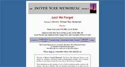 Desktop Screenshot of doverwarmemorialproject.org.uk